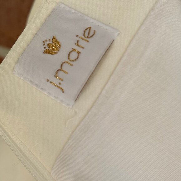 J. Marie Embroidered Mini Skirt | Blue White Tropical Floral Birds | Size S est. - Picture 6 of 10